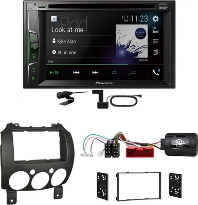 Produktbild von Pioneer AVH-A3200DAB USB Digitalradio MP3 DAB+ Einbauset für Mazda 2 2008-2014