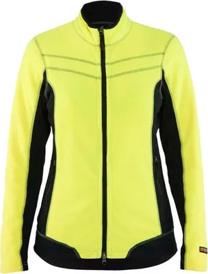 Produktbild von Blakläder Damen Microfleece Jacke 4924 1010 in div. Farben, Farbe:gelb/schwarz, Größe:M