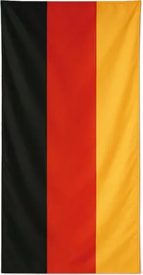 Produktbild von Knatterfahne im Hochformat DEUTSCHLAND