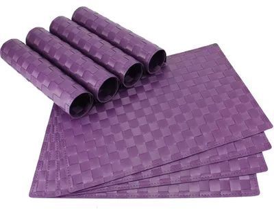 Produktbild von Tischset MODERN violett lila 8er Tischunterlage als Tischdeko