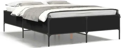 Image de Maison Exclusive - Cadre de lit sans matelas noir 140x190 cm