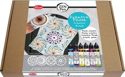 Immagine prodotto di Viva Decor 800159201 ViVA DECOR Set di colori a penna Zen "Pausa creativa", 21 pezzi