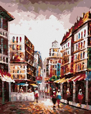 Produktbild von Zuty - Malen nach Zahlen - EINE STRAßE IN HONGKONG, 40x50 cm, ohne Keilrahmen