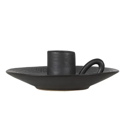 Produktbild von Clayre & Eef Kerzenständer Ø 13x4 cm Grau Porzellan