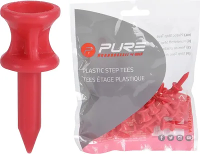 Produktbild von Pure2improve - Golf Tees "Step", Kunststoff 25er-Pack RD3942 (31 mm) (Rot)