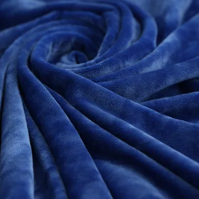 Productafbeelding van Nickistoff Cocoon Uni Blauw, 150 cm, gecertificeerd volgens
