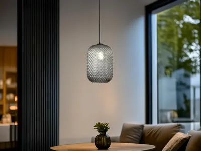 Produktbild von Pendelleuchte ASHFORD Ø20cm Grau