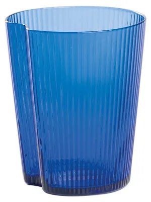 Obrázok produktu pre Sada 6 pohárov, modré ručne fúkané sklo, ergonomický a stohovateľný dizajn, ideálne na každodenné použitie, vhodné do umývačky riadu, 6-dielna sada pohárov