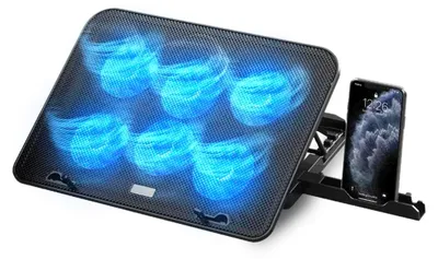 Obrázok produktu pre Chladiaca podložka na notebook – ventilátor pre notebooky s uhlopriečkou 12-17 palcov