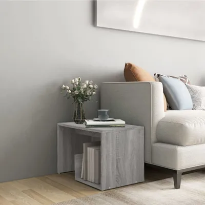 Produktbild von Design Möbel Beistelltisch Grau Sonoma 59x36x38 cm Holzwerkstoff - 2024 Neu