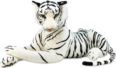 Produktbild von Tiger Kuscheltier XXL liegend weiß - ca. 100 cm