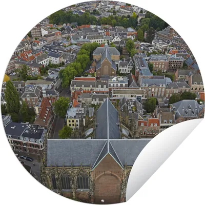 Produktbild von MuchoWow® Gartenposter Outdoor-Poster Rund Utrecht - Luft - Nachmittag Ø 150 cm Gartendeko Rundes Poster draußen