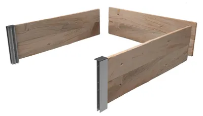 Produktbild von BioGreen 1m² Hochbeet ErnteMAXX Anbau erhältlich in 3 Höhen - Aus regionalem Holz - Hochwertige Alu-Profile - Einfacher Aufbau