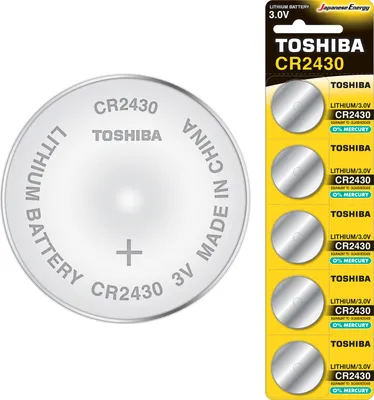 Obrázok produktu pre ToshibaToshiba CR2430 - Knoflíková lítiová batéria (3 V, 5 ks)