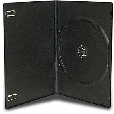 Immagine prodotto di Custodia per DVD - Singola - Scatola per CD/DVD/Blu-ray - Custodia trasparente - Qualità elevata - Salvaspazio - Scatola per supporti multimediali
