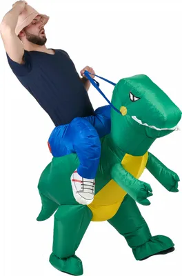 Produktbild von Verkleidung Erforscher auf dem Rücken eines Dinosauriers