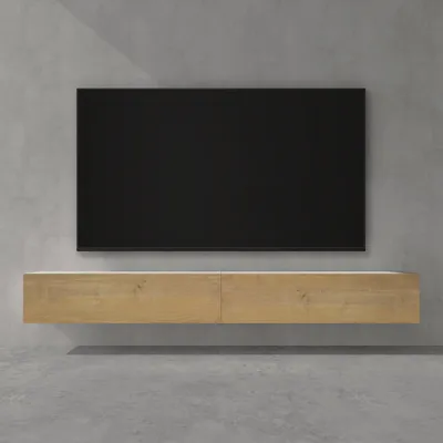 Produktbild von doporro TV Lowboard hängend Fernsehschrank Wohnzimmer | TV-Schrank hängend Fernsehtisch Hängeschrank 240cm Fernsehschrank02