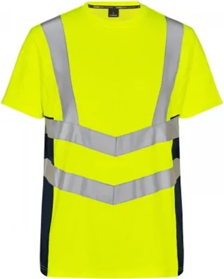 Produktbild von F. Engel Safety T-Shirt, Gelb/Blue Ink, Gr. 3XL