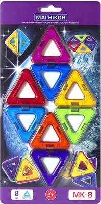Produktbild von Magnetische Bausteine, 8 Stk. Dreiecke, Ersatzteile, kleines Set