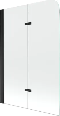 Immagine prodotto di Mexen Felix paratia da vasca da bagno a 2 ante 100 x 140 cm, trasparente, nero - 890-100-002-70-00