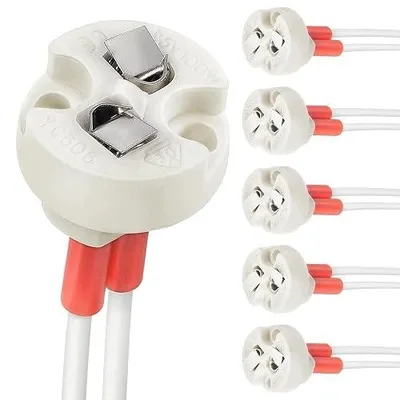 Zdjęcie produktu dla Oprawka MR16 GU5.3 z kablem silikonowym do żarówek LED i halogenowych