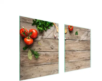 Produktbild von Glasschutzplatte Für Herd 85X52 Holz
