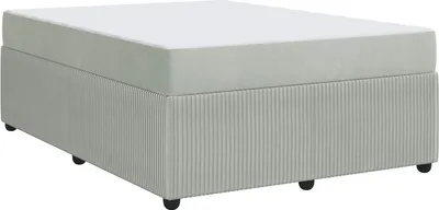 Obrázok produktu pre Rám postele s matracmi Svetlosivá 160 x 200 cm látka
