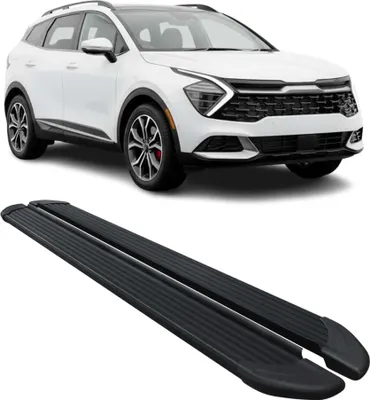 Image de Marchepieds Latéraux pour Kia Sportage V 2021-2025 Aluminium Noir 2 Pcs