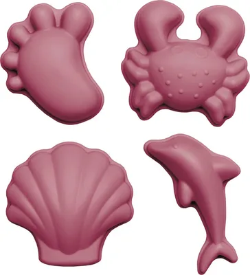 Produktbild von Scrunch Sandformen Silikon rot Spielzeug für Kinder
