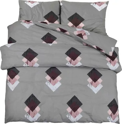 Produktbild von vidaXL Bettwäsche-Set Grau 220x240 cm Baumwolle