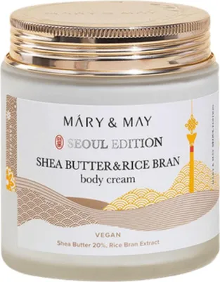 Obrázek produktu pro Tělový krém Mary&May s bambuckým máslem a rýžovými otrubami 250 ml - výživné tělové mléko