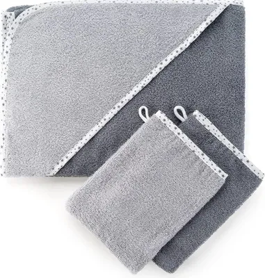 Image de Ensemble de bain 3 pièces Wörner - Serviette de bain à capuche