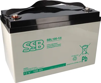 Produktbild von SSB Blei Akku SBL 100-12i(sh) AGM Batterie M8 Schraubanschluss - 12V 100Ah