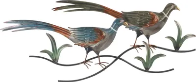 Produktbild von Wanddeko Vögel Wandbild Deko Vogel Fasan Figur Wandhänger Skulptur Objekt