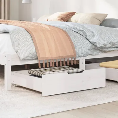 Immagine prodotto di Cassettoni da Letto 2 pz Bianchi 65x55x17 cm in Legno di Pino