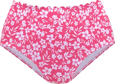 Produktbild von VIVANCE Bikini-Hose Leni neonpink-weiß Größe 40