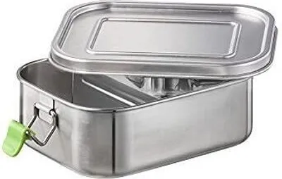 Zdjęcie produktu dla APS 66900 APS lunch box "M", wykonany z matowej stali nierdzewnej, 0,8 litra