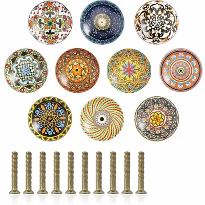 Imagen del producto de InAndOutdoorMatch - Patas para muebles de cerámica - Pintadas a mano, Imagen generada por IA