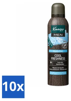 Productafbeelding van 10 x Kneipp Men Cool Freshness douchefoam - 200 ml - Voordeelverpakking - 10 stuks