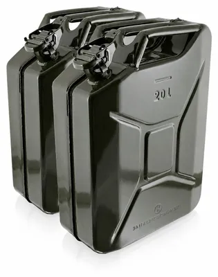 Produktbild von Bituxx 2x Kraftstoffkanister Metall 20 Liter Olive MS-17367, KI-generiertes Bild