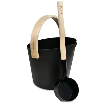Produktbild von SET> Tylö Saunakübel + Kelle Brilliant Black (2-tlg.)