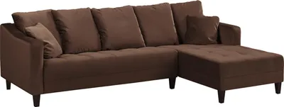 Produktbild von home24 Ecksofa mit Ottomane - Samt