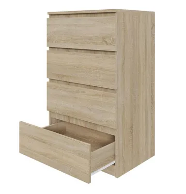 Produktbild von Kommode Schrank AVEN 60cm, Sonoma-Eiche - 4 Schubladen, Wohnzimmer, Aktenschränke