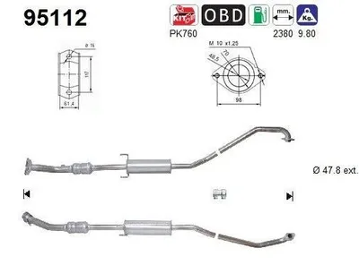 Zdjęcie produktu dla Katalizator Toyota Avensis 1,8Vvt-I Euro 4
