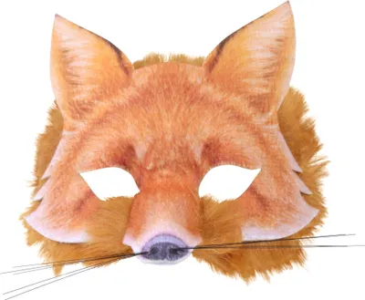 Immagine prodotto di Maschera da volpe per bambini Bristol Novelty con capelli sintetici BN1554 (taglia unica) (arancione)