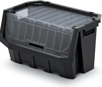 Image de Plastový úložný box uzavíratelný TRUCK MAX PLUS 396x380x282 mm - barva: černá
