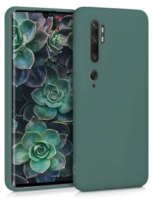 Produktbild von kwmobile Handyhülle für Xiaomi Mi Note 10 / Note 10 Pro Hülle - weiches Handy Silikon Case - Schutzhülle Cover - Blaugrün