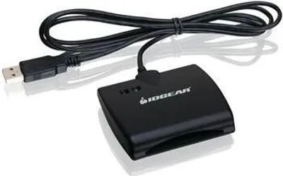 Zdjęcie produktu dla iogear GSR202, Czarny, USB 2.0, 91 g, 1,5 m, Windows XP, Vista, 7 (32-bit/64-bit) Linux Redhat, Ubuntu, Fedora, 43 x 15 x 18 mm