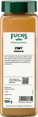 Produktbild von Fuchs Professional Zimt gemahlenes zart süß würziges Gewürze 500g
