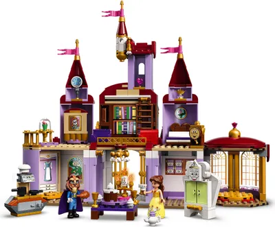 Produktbild von LEGO 43196 Disney Princess Belles Schloss, Schöne und das Biest, Prinzessin Schloss und Belle Mini-Puppen, Spielzeug ab 6 Jahre